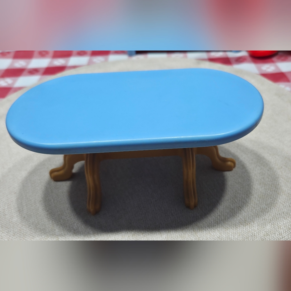 Kids Blue and Tan Play Table